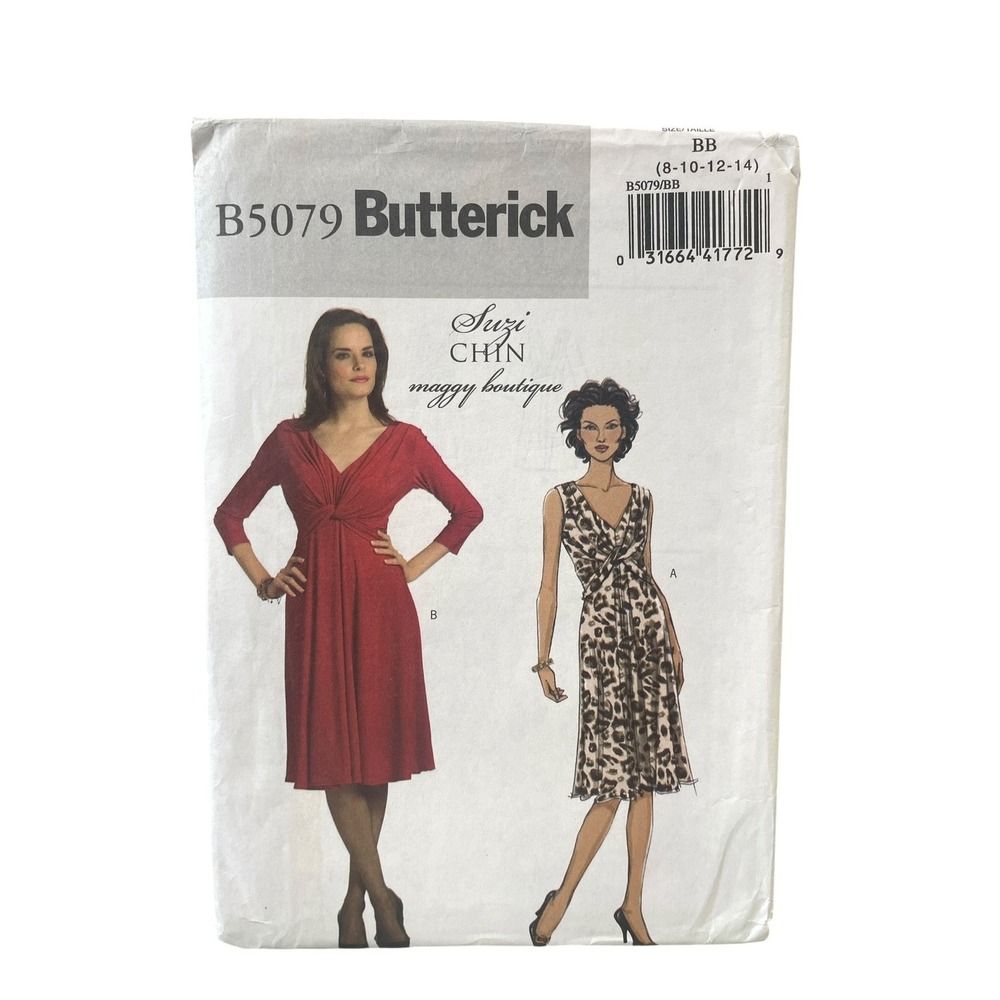 Butterick B5079 Dress Suzi Chin Knot Front BB (8-10-12-14) Easy